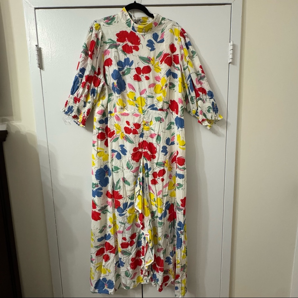 RIXO Multicolor Floral Dress